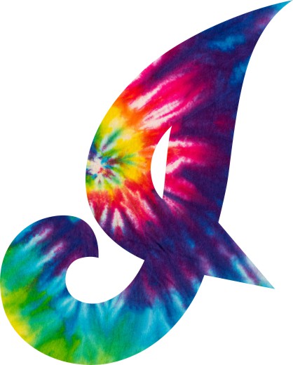 Cleveland Indians rainbow spiral tie-dye logo iron on paper